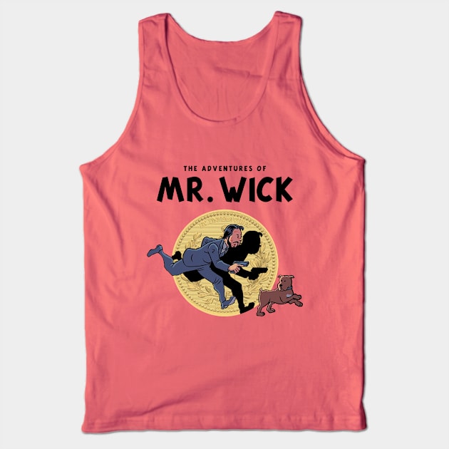 The Adventures Of Mr. Wick Tank Top by Three Meat Curry